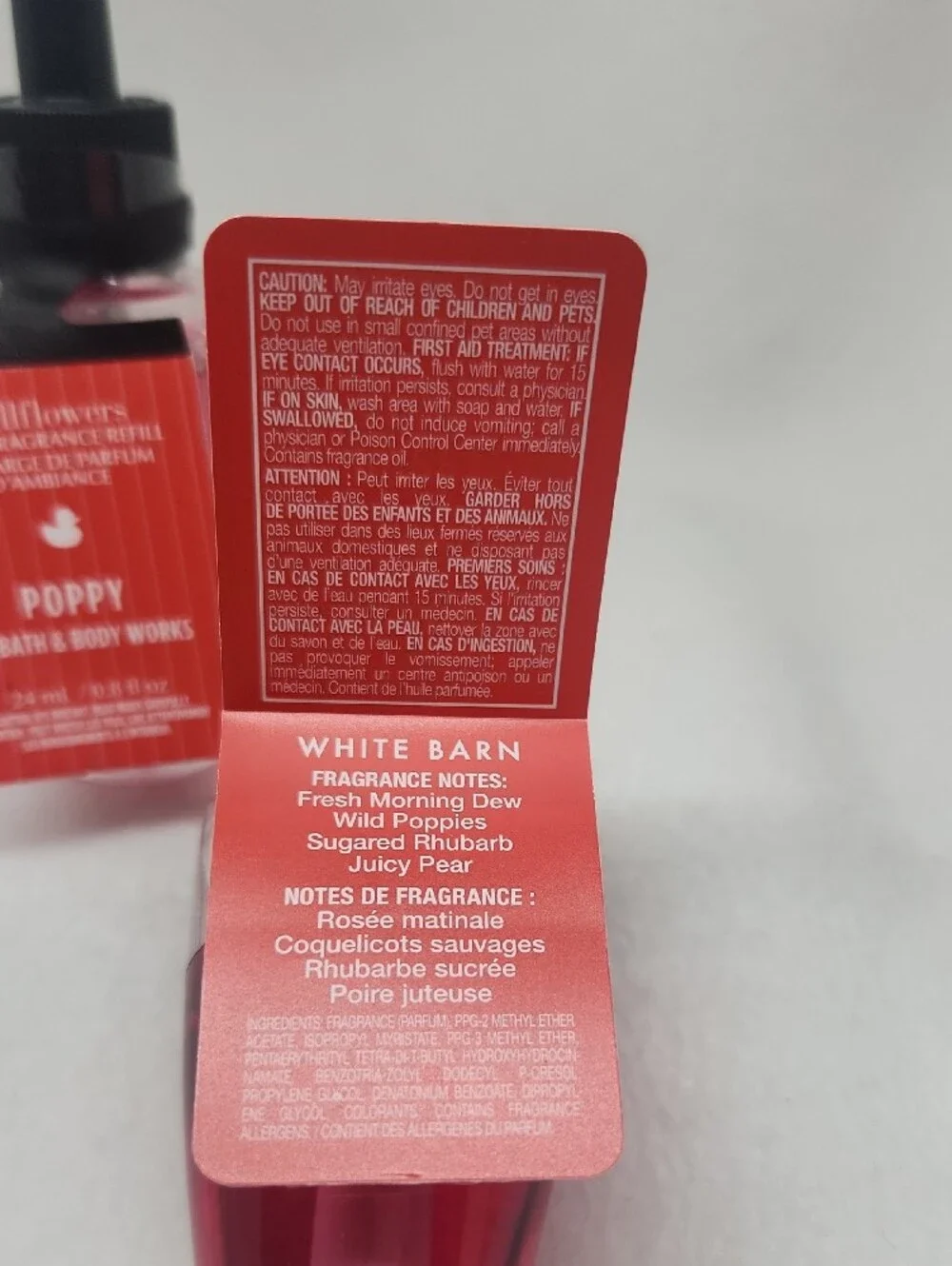 Bath & Body Works Poppy Wallflowers Refills (2)